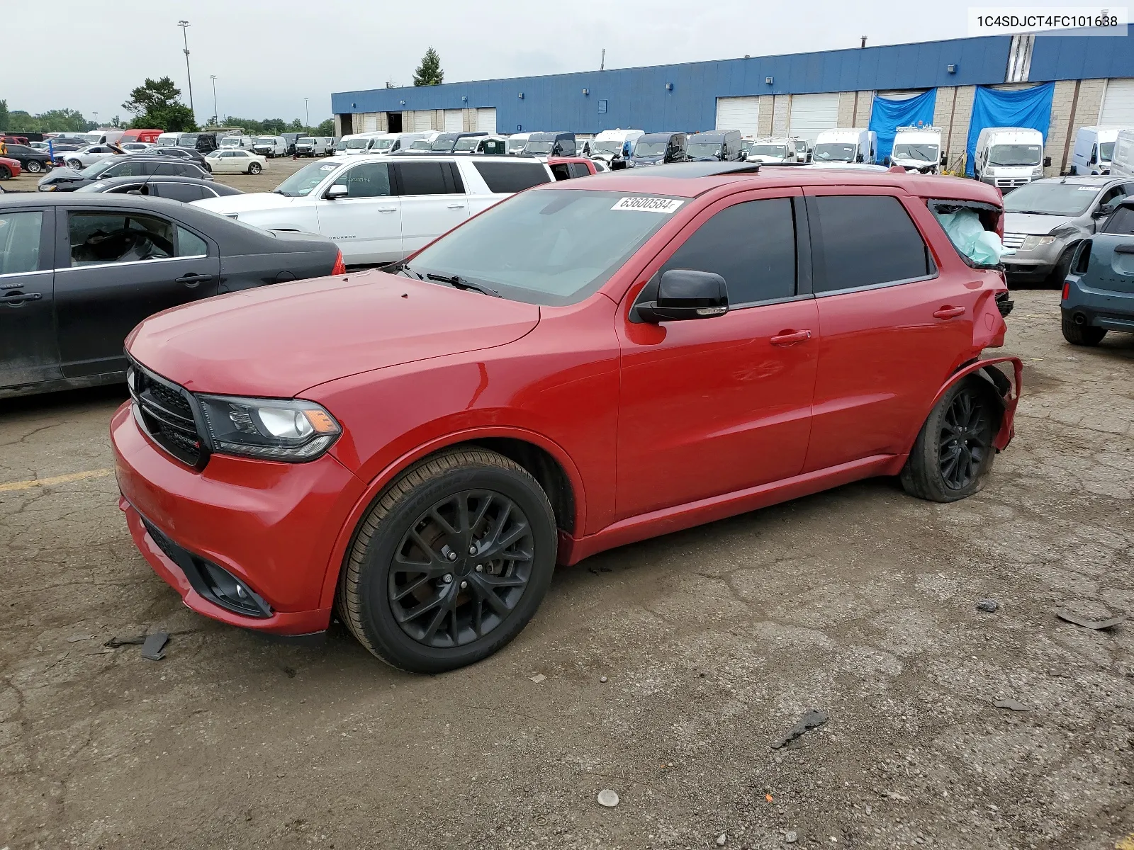 2015 Dodge Durango R/T VIN: 1C4SDJCT4FC101638 Lot: 63600584