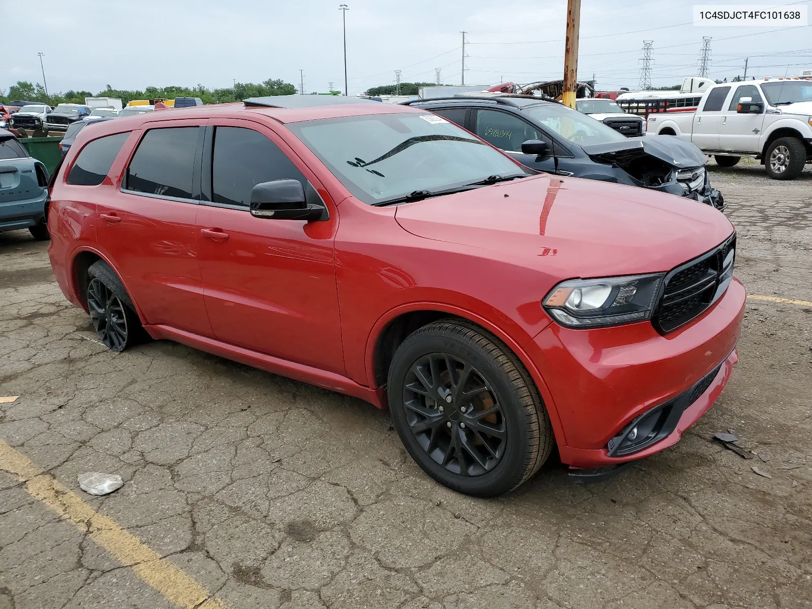 2015 Dodge Durango R/T VIN: 1C4SDJCT4FC101638 Lot: 63600584