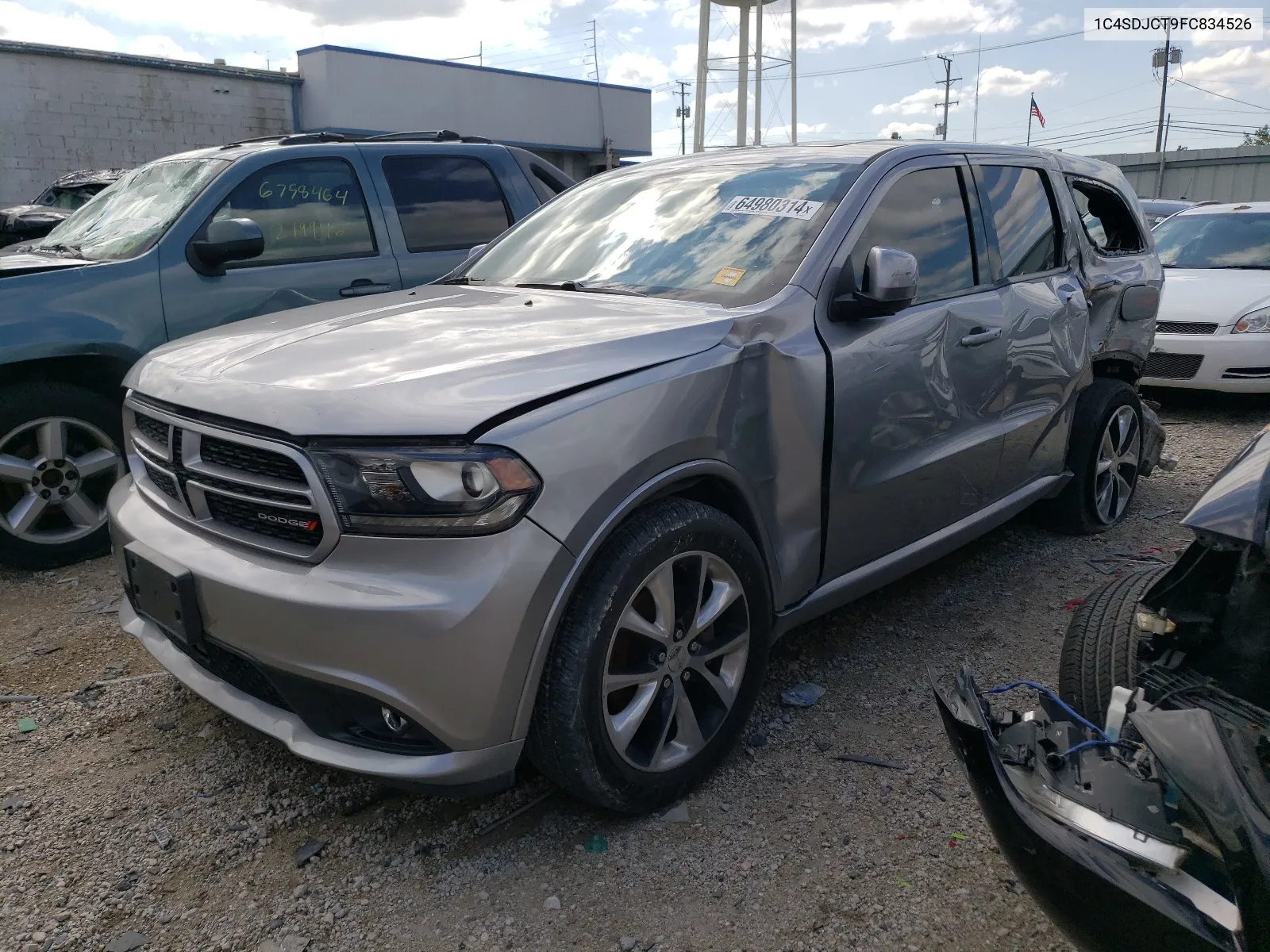 2015 Dodge Durango R/T VIN: 1C4SDJCT9FC834526 Lot: 64980314