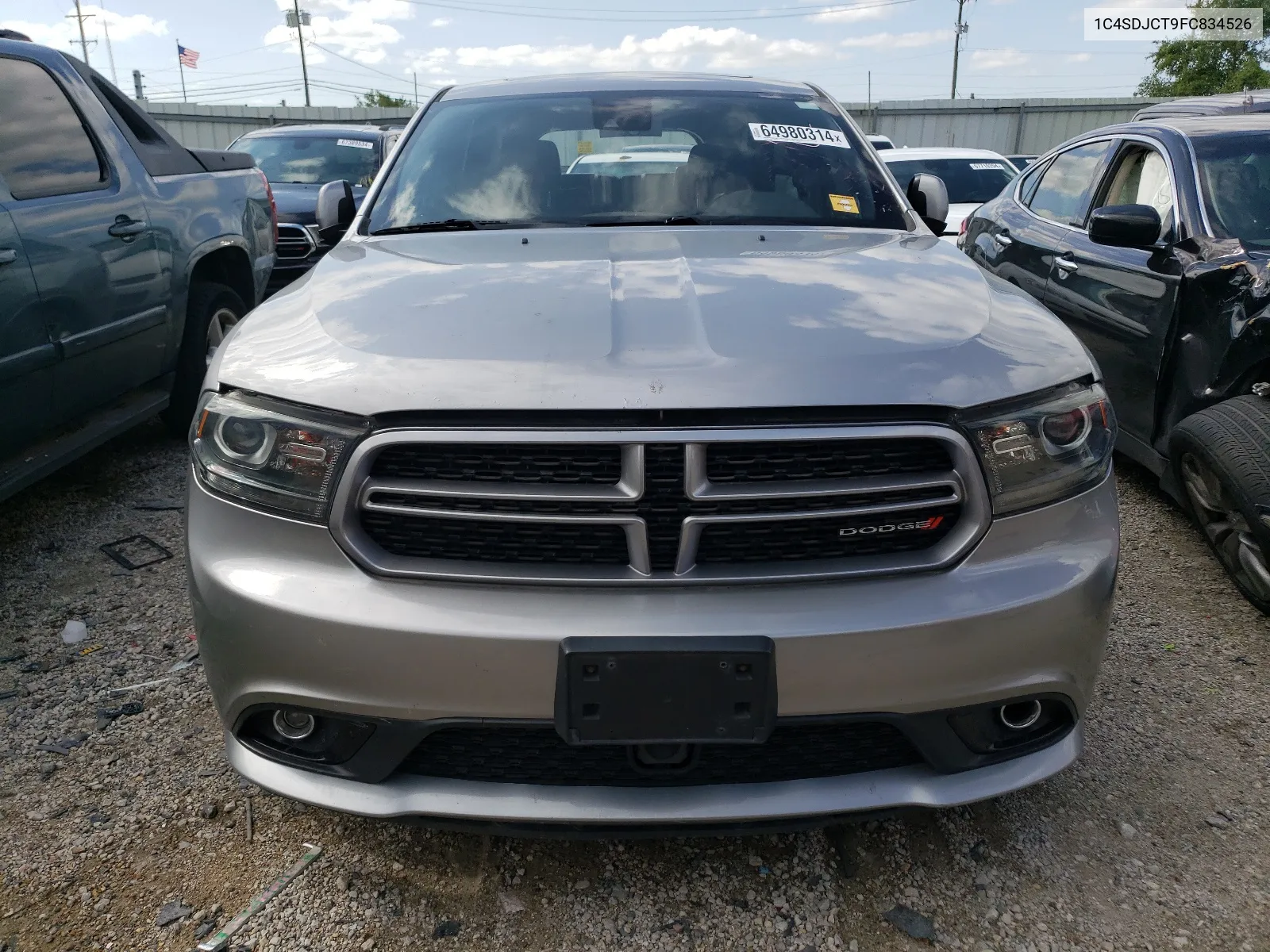 2015 Dodge Durango R/T VIN: 1C4SDJCT9FC834526 Lot: 64980314