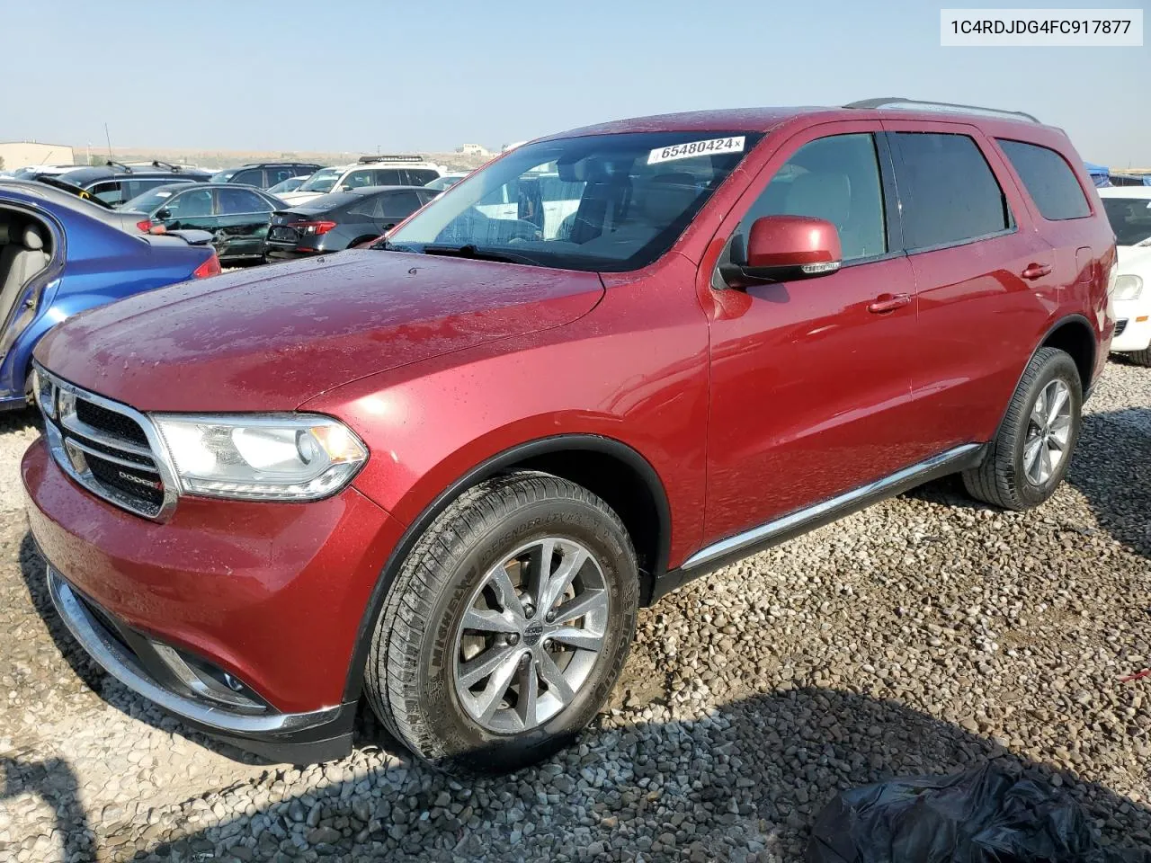 2015 Dodge Durango Limited VIN: 1C4RDJDG4FC917877 Lot: 65480424