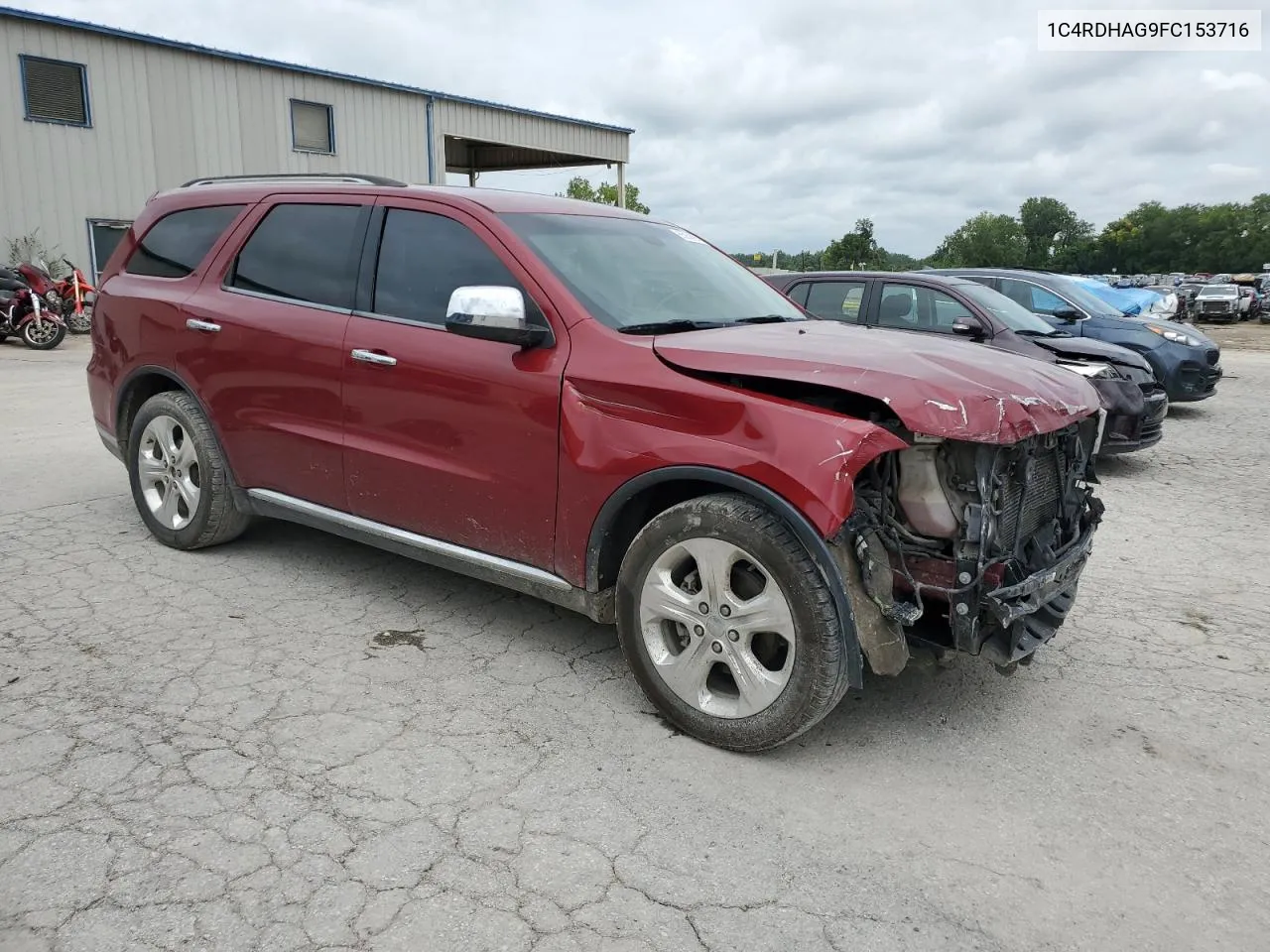 2015 Dodge Durango Sxt VIN: 1C4RDHAG9FC153716 Lot: 65958994