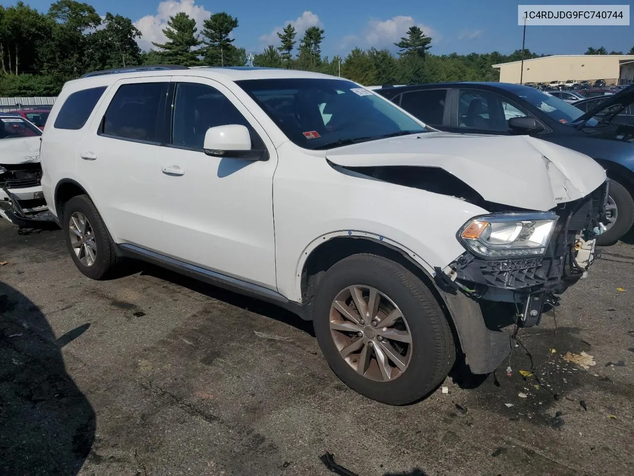 2015 Dodge Durango Limited VIN: 1C4RDJDG9FC740744 Lot: 66720394