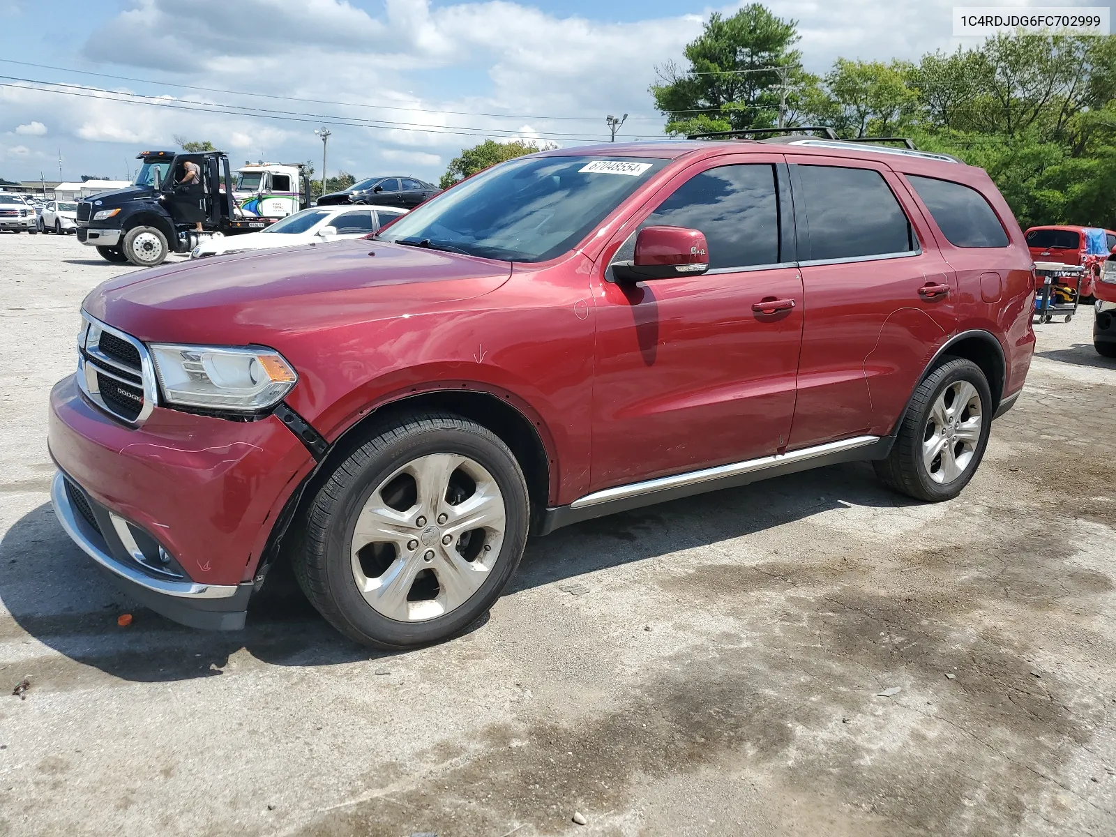 2015 Dodge Durango Limited VIN: 1C4RDJDG6FC702999 Lot: 67048554