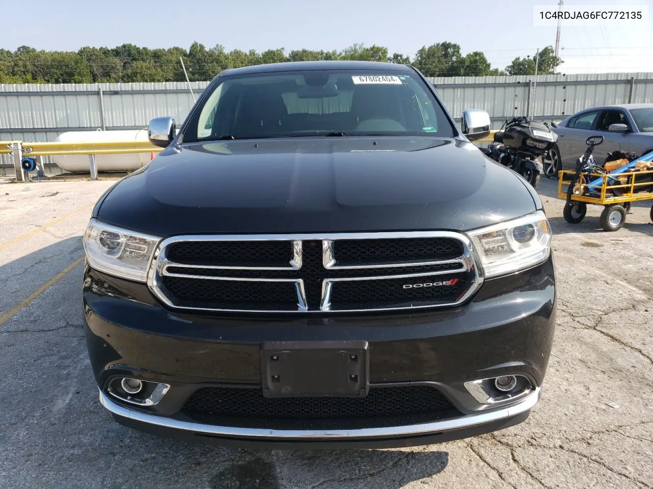 2015 Dodge Durango Sxt VIN: 1C4RDJAG6FC772135 Lot: 67802404