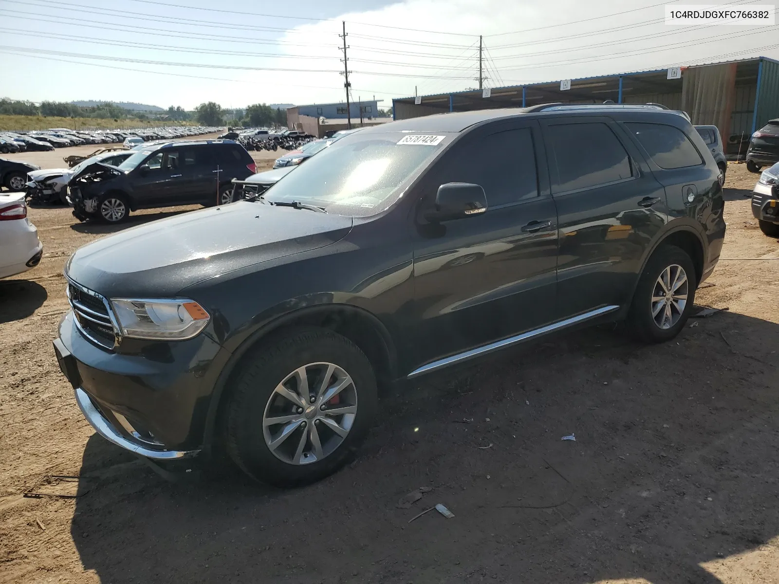 2015 Dodge Durango Limited VIN: 1C4RDJDGXFC766382 Lot: 67885324