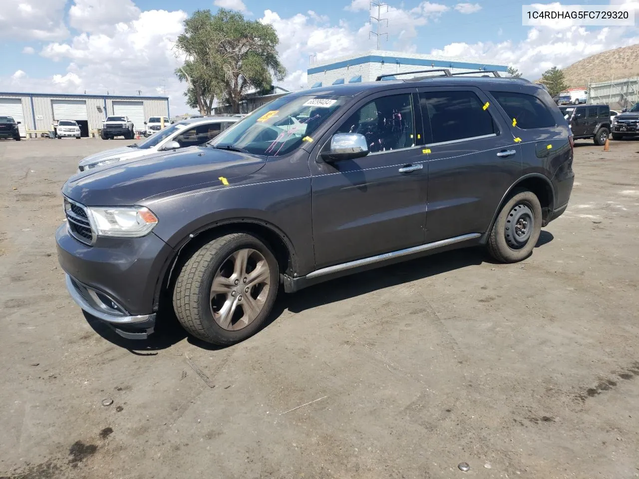 2015 Dodge Durango Sxt VIN: 1C4RDHAG5FC729320 Lot: 68299484