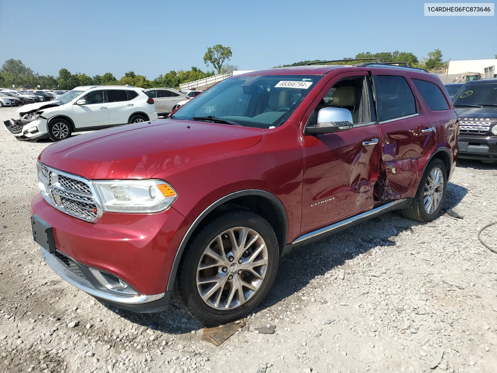 1C4RDHEG6FC873646 2015 Dodge Durango Citadel