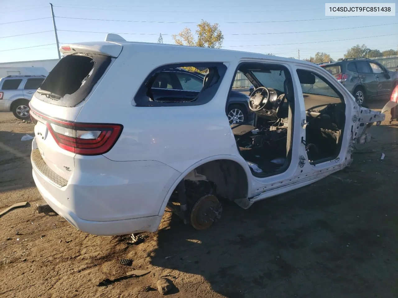 2015 Dodge Durango R/T VIN: 1C4SDJCT9FC851438 Lot: 68370114