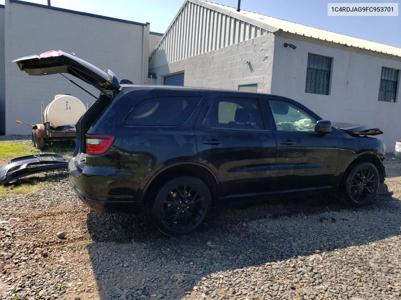 2015 Dodge Durango Sxt VIN: 1C4RDJAG9FC953701 Lot: 68630954