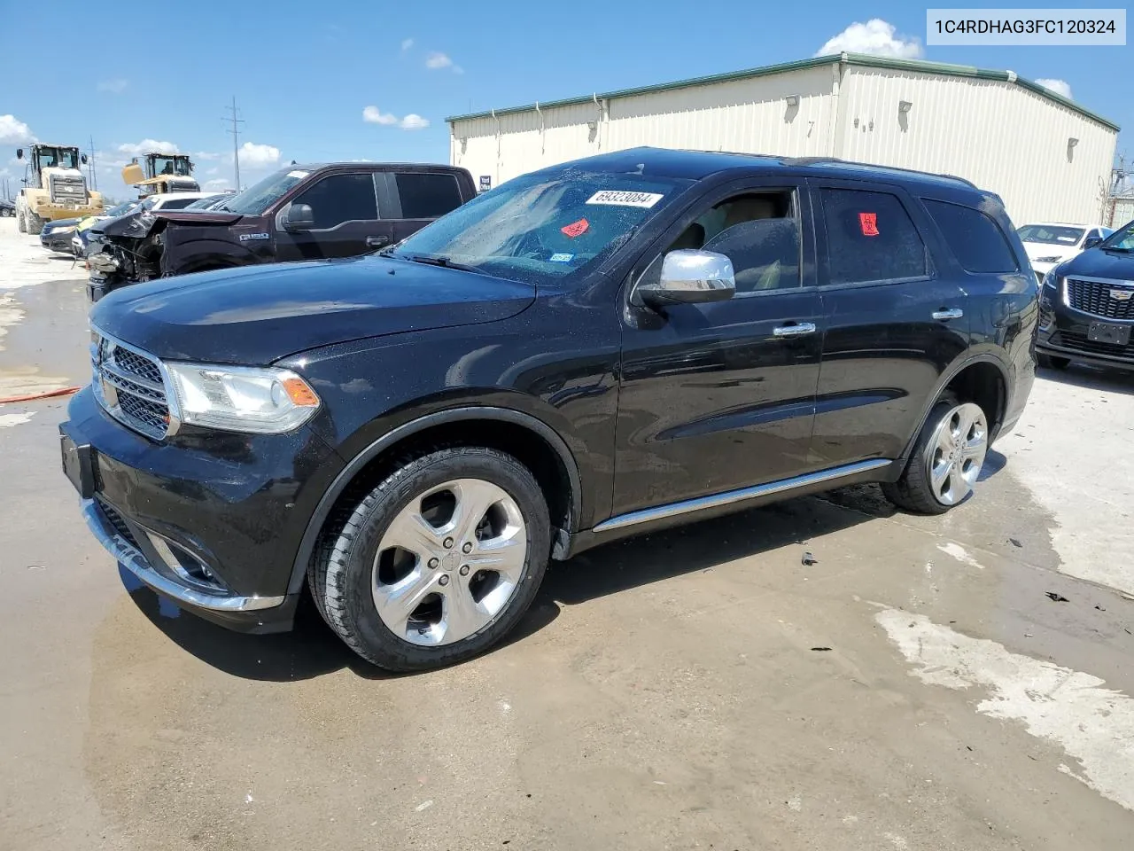 2015 Dodge Durango Sxt VIN: 1C4RDHAG3FC120324 Lot: 69323084