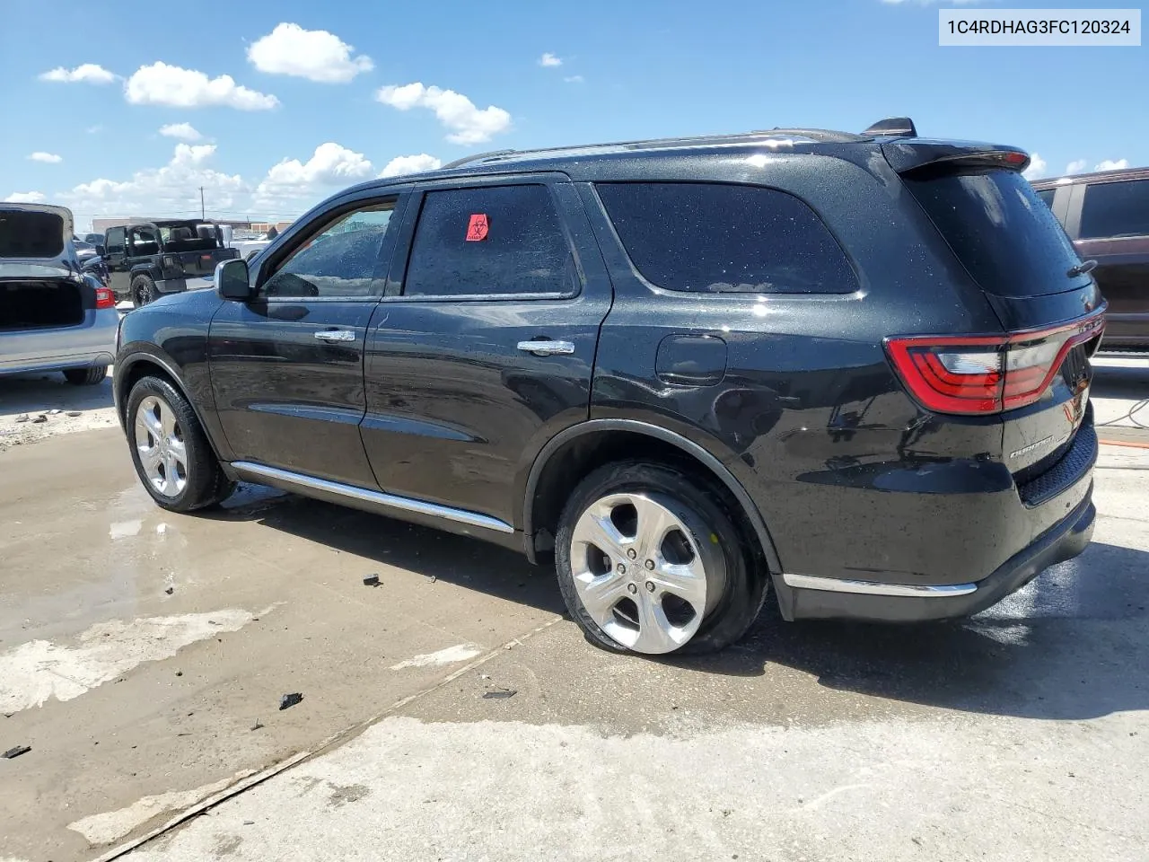 2015 Dodge Durango Sxt VIN: 1C4RDHAG3FC120324 Lot: 69323084