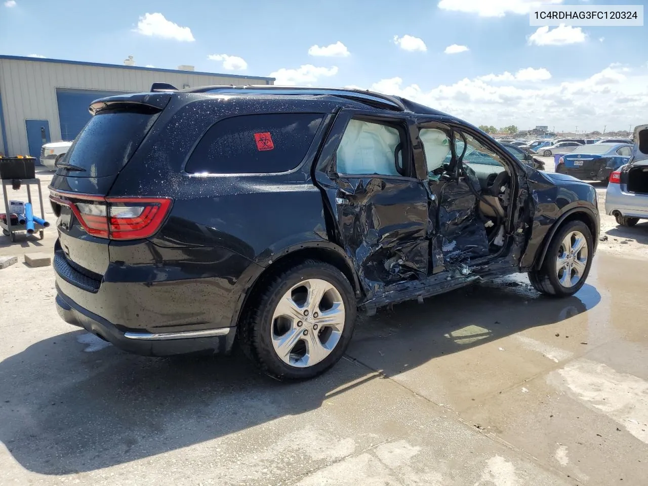 2015 Dodge Durango Sxt VIN: 1C4RDHAG3FC120324 Lot: 69323084