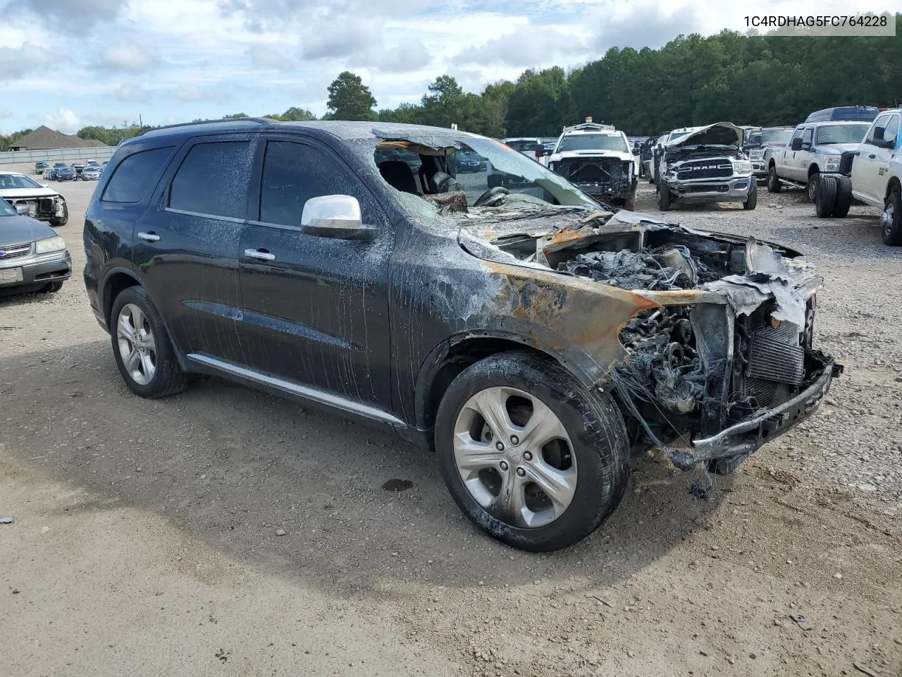 2015 Dodge Durango Sxt VIN: 1C4RDHAG5FC764228 Lot: 69423304