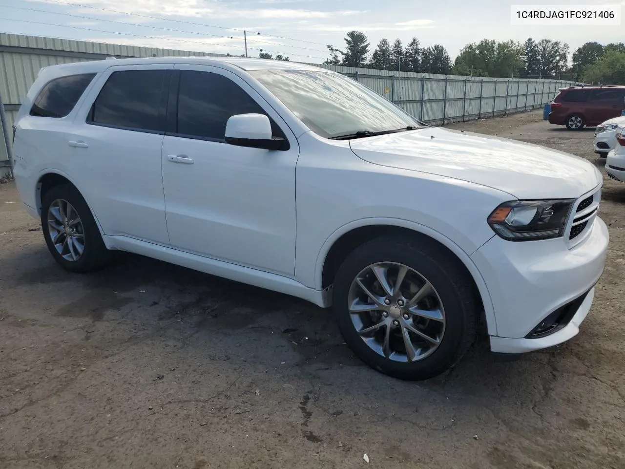 2015 Dodge Durango Sxt VIN: 1C4RDJAG1FC921406 Lot: 69582434