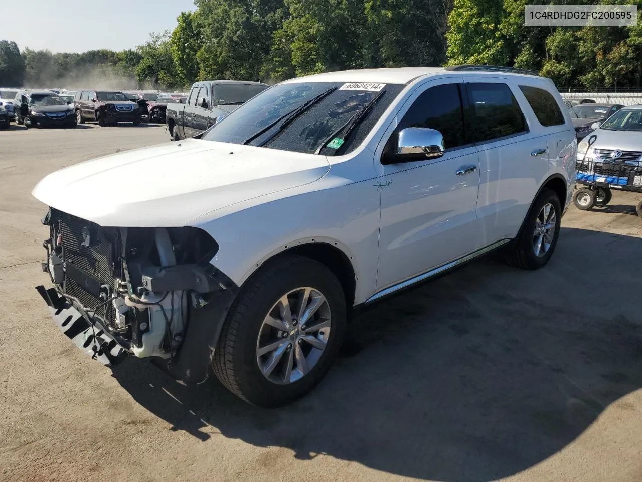 1C4RDHDG2FC200595 2015 Dodge Durango Limited