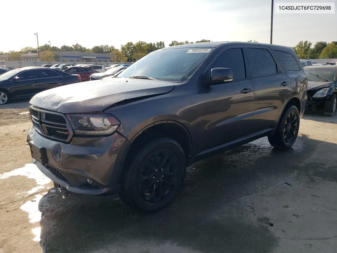 2015 Dodge Durango R/T VIN: 1C4SDJCT6FC729698 Lot: 70045734