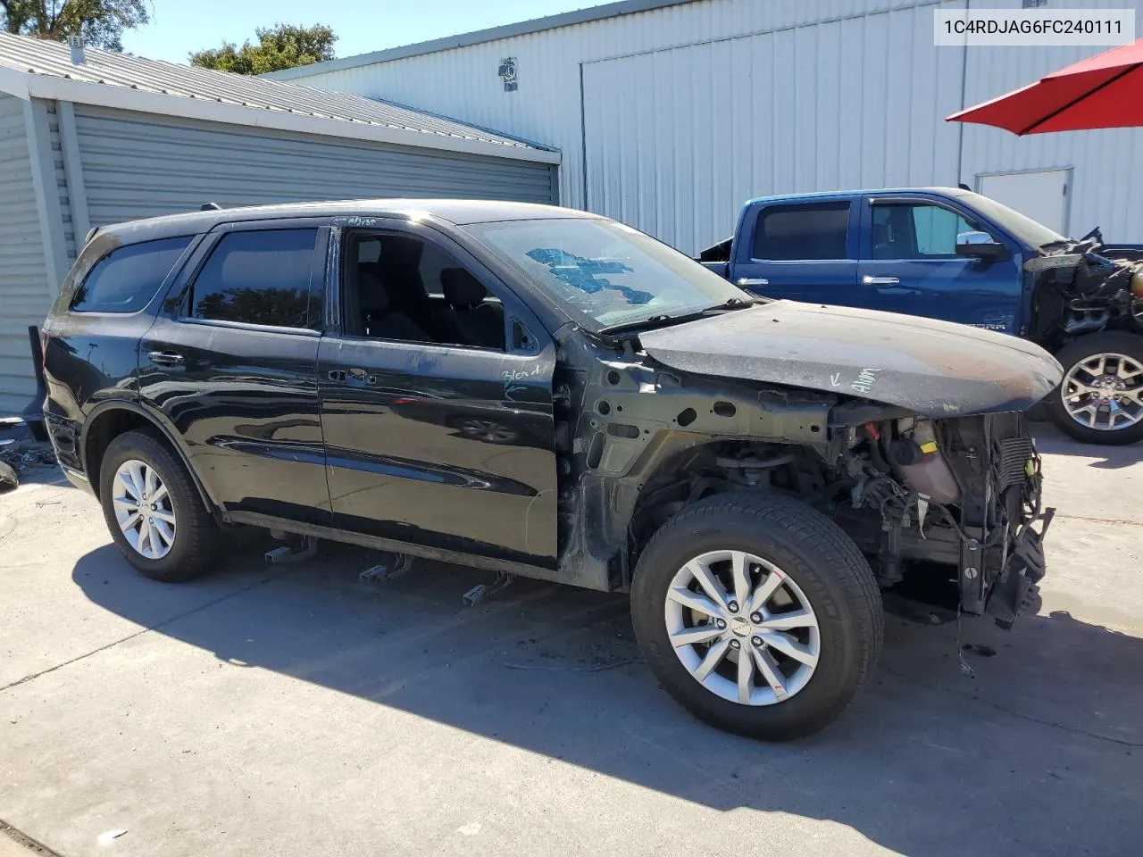 1C4RDJAG6FC240111 2015 Dodge Durango Sxt