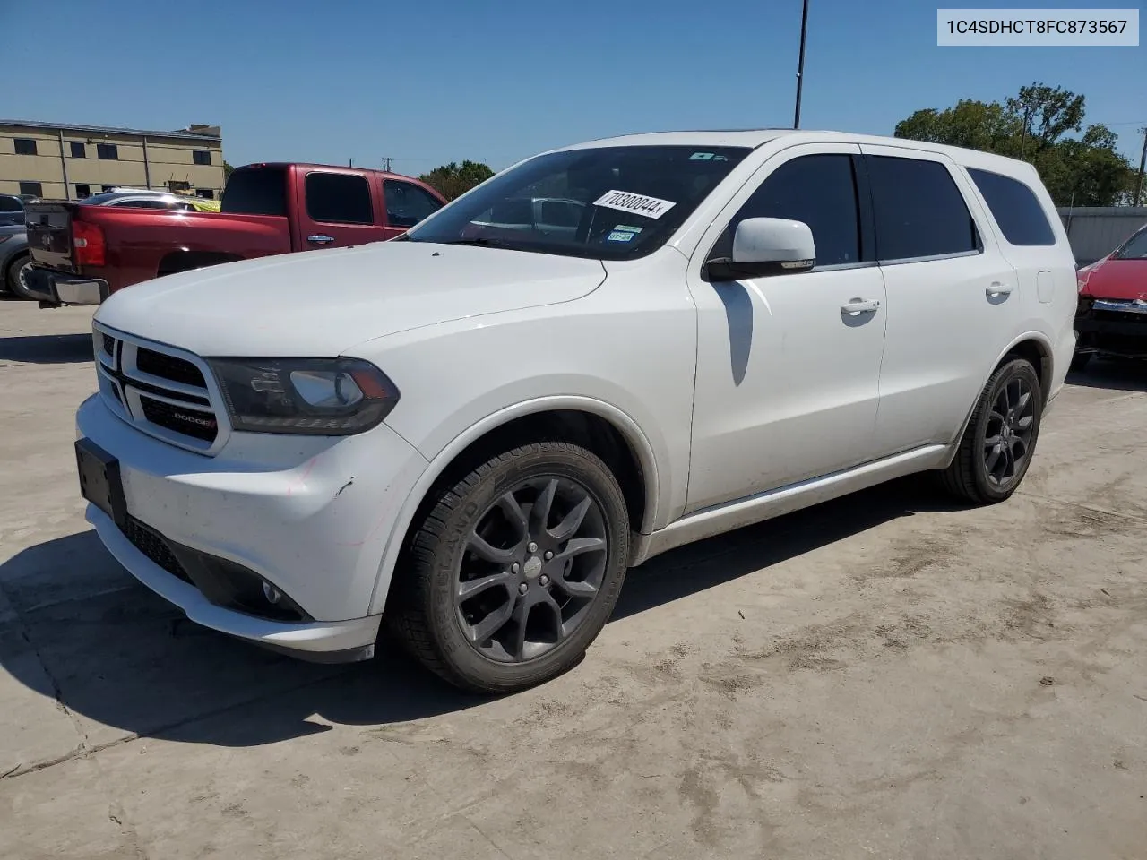 2015 Dodge Durango R/T VIN: 1C4SDHCT8FC873567 Lot: 70300044