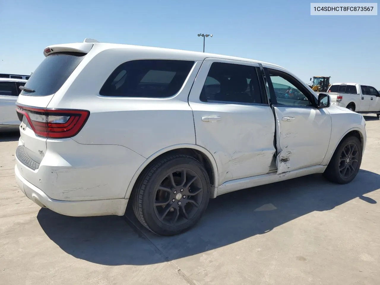 2015 Dodge Durango R/T VIN: 1C4SDHCT8FC873567 Lot: 70300044