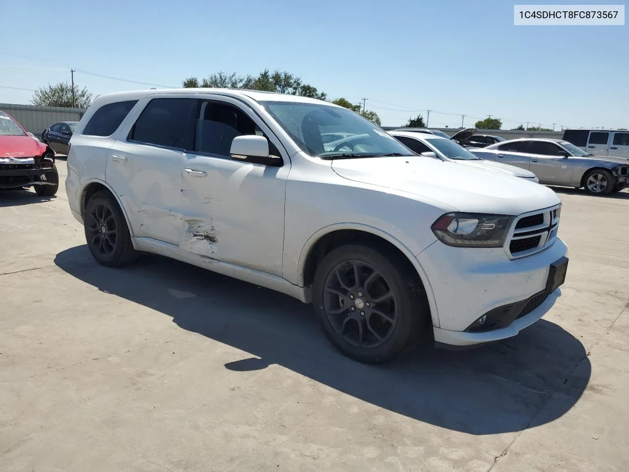 2015 Dodge Durango R/T VIN: 1C4SDHCT8FC873567 Lot: 70300044