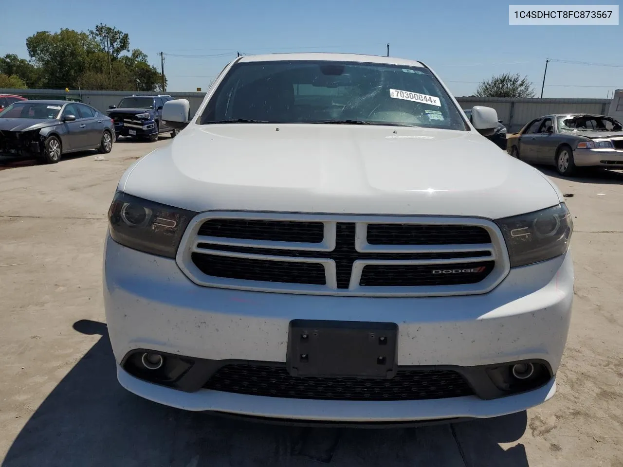 2015 Dodge Durango R/T VIN: 1C4SDHCT8FC873567 Lot: 70300044