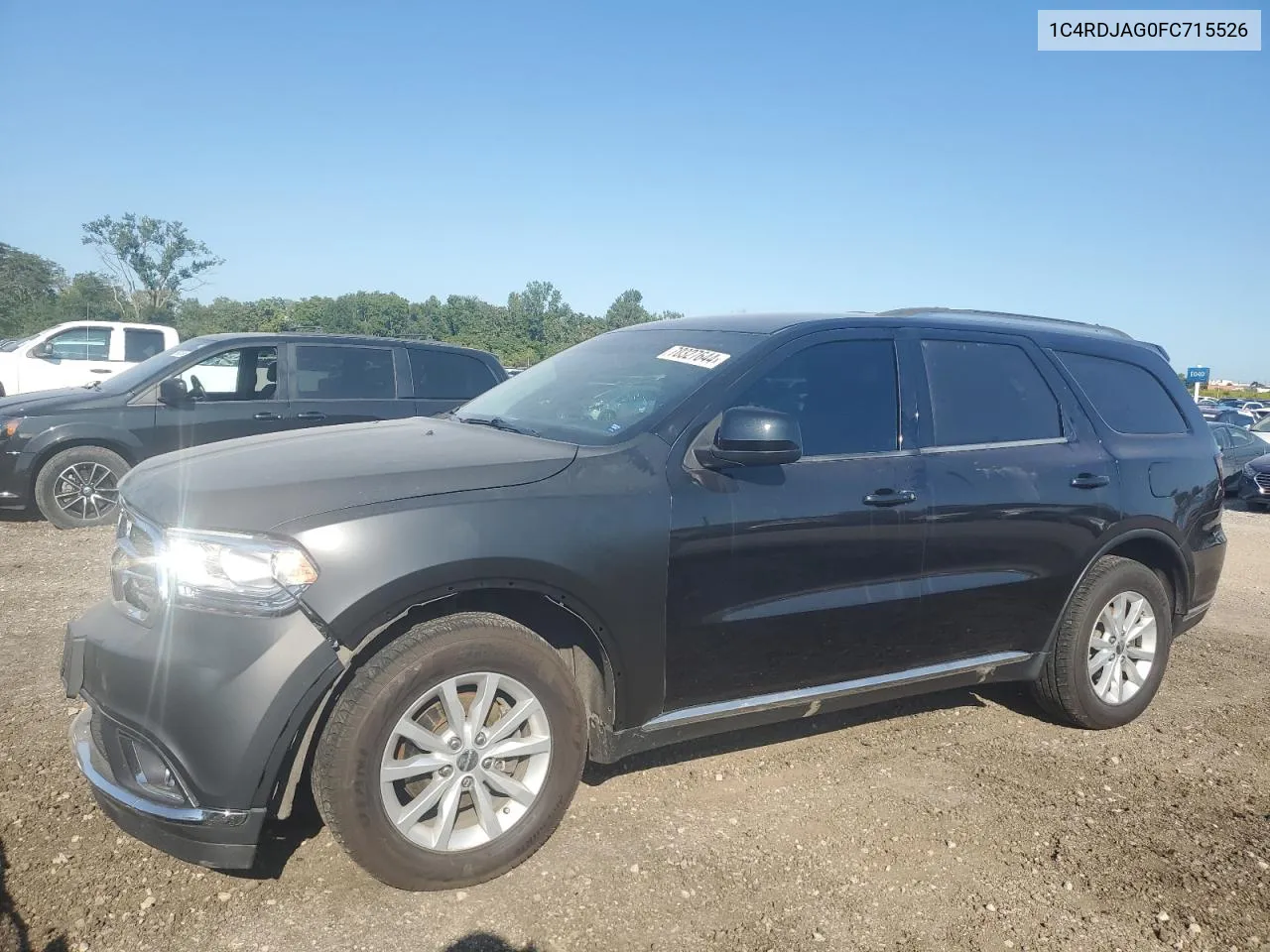 2015 Dodge Durango Sxt VIN: 1C4RDJAG0FC715526 Lot: 70327644