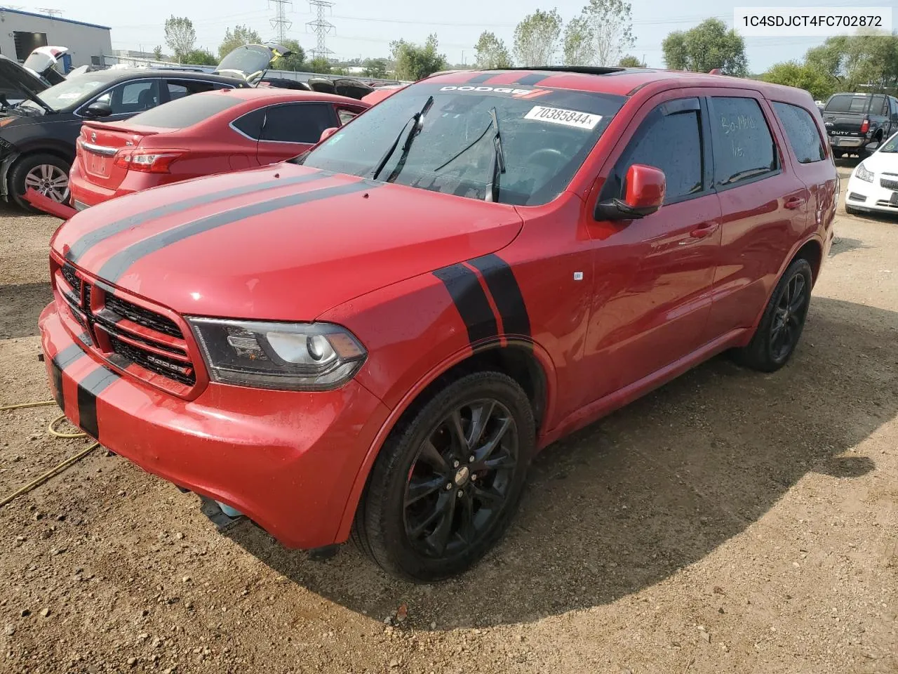 2015 Dodge Durango R/T VIN: 1C4SDJCT4FC702872 Lot: 70385844