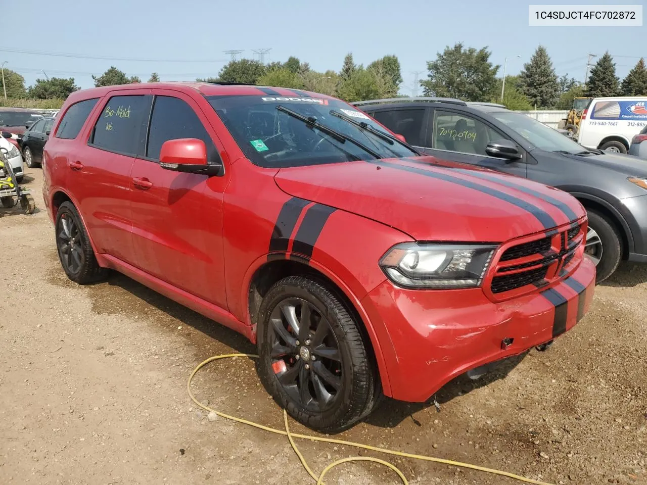 2015 Dodge Durango R/T VIN: 1C4SDJCT4FC702872 Lot: 70385844