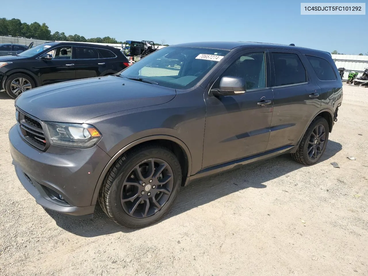 2015 Dodge Durango R/T VIN: 1C4SDJCT5FC101292 Lot: 70657274