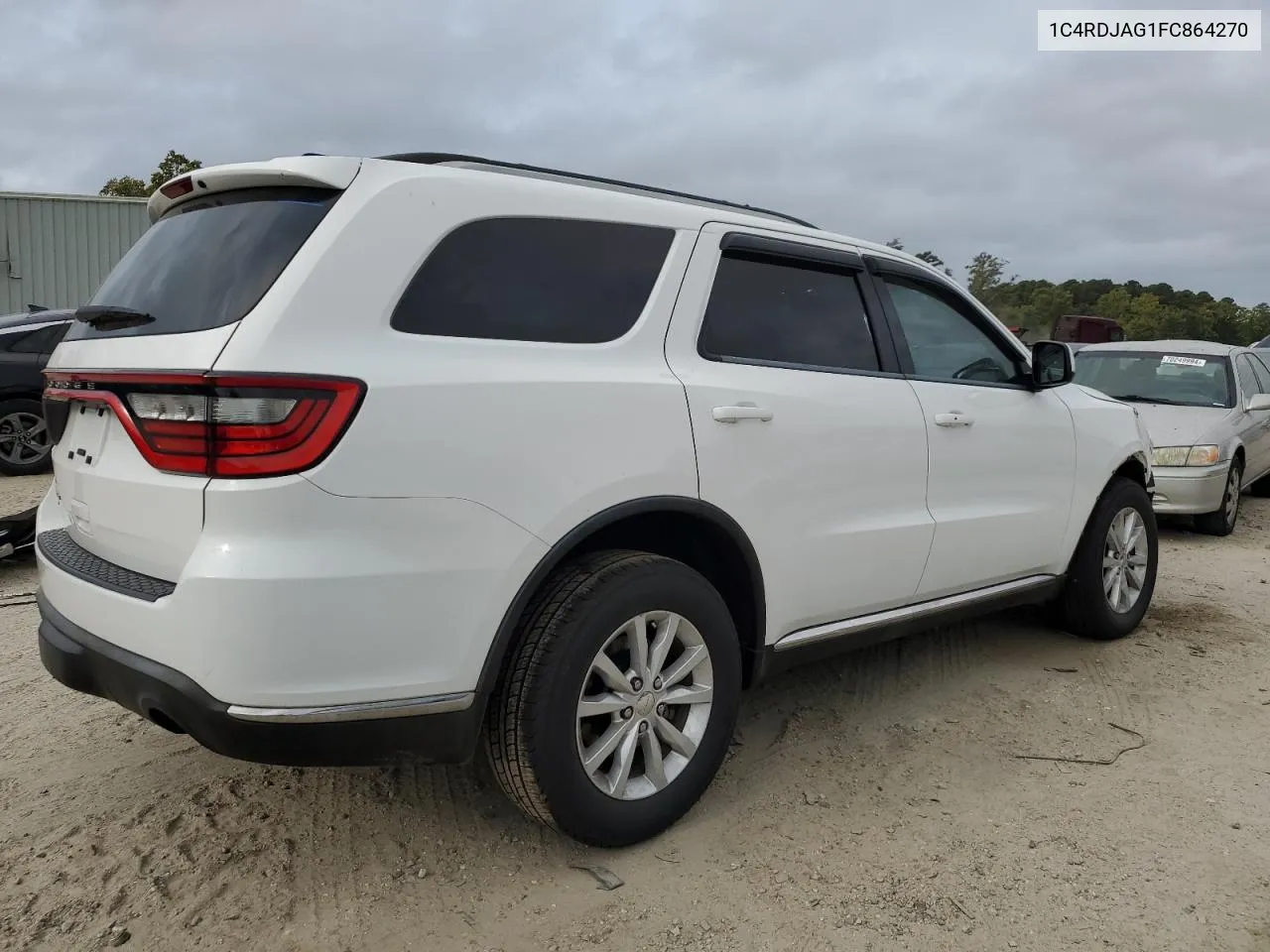 2015 Dodge Durango Sxt VIN: 1C4RDJAG1FC864270 Lot: 70677194