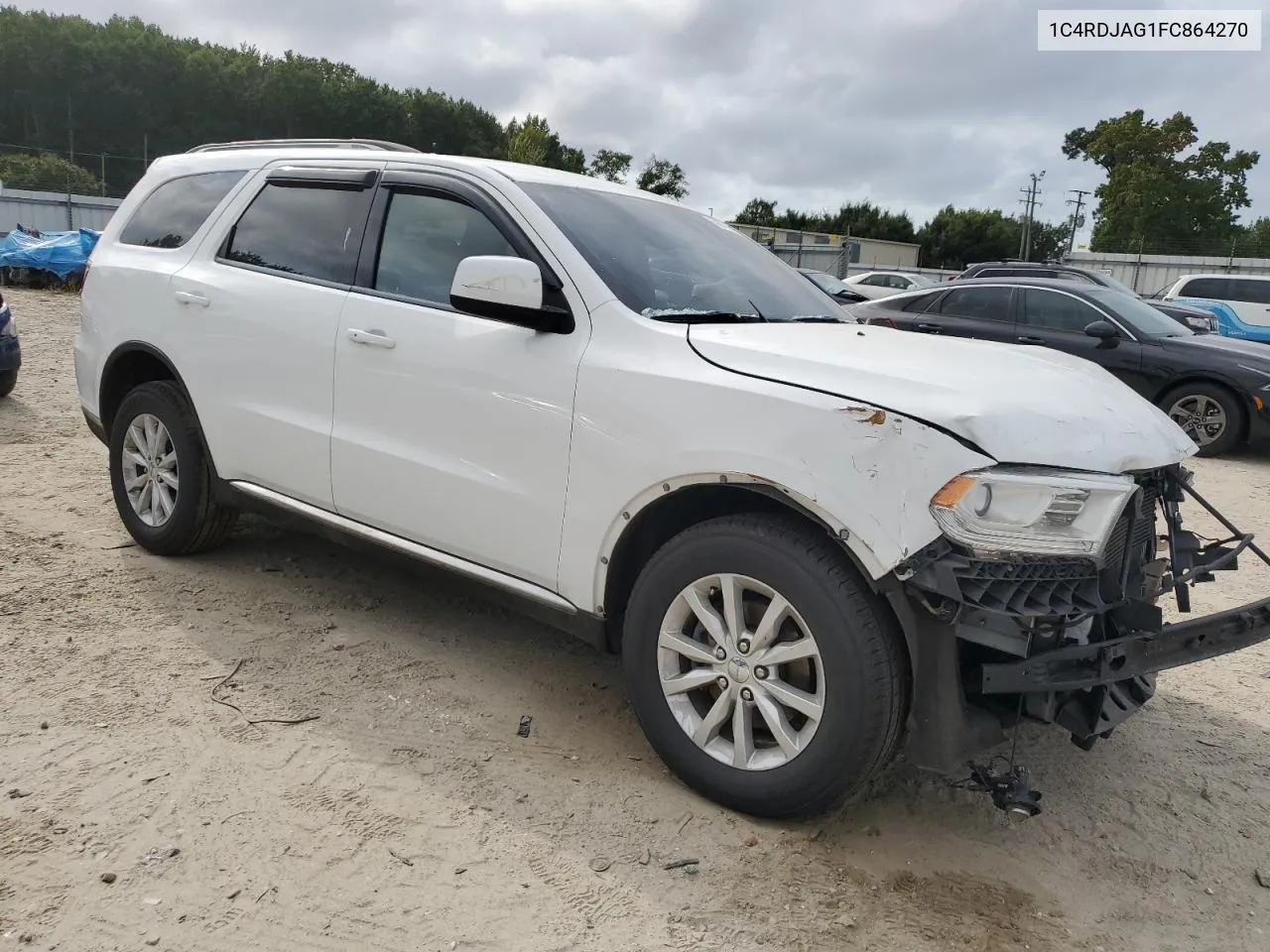 2015 Dodge Durango Sxt VIN: 1C4RDJAG1FC864270 Lot: 70677194