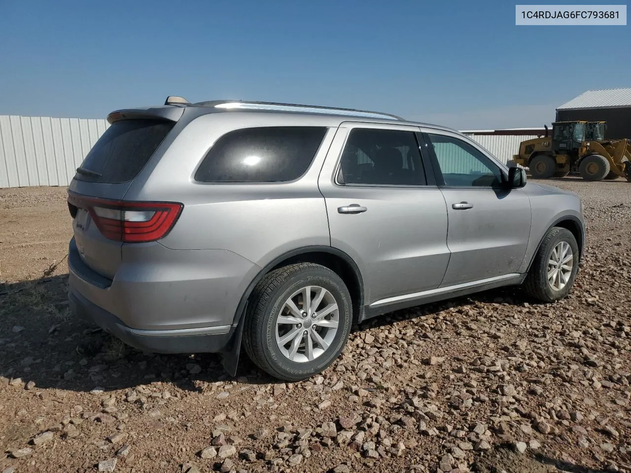 2015 Dodge Durango Sxt VIN: 1C4RDJAG6FC793681 Lot: 70795604