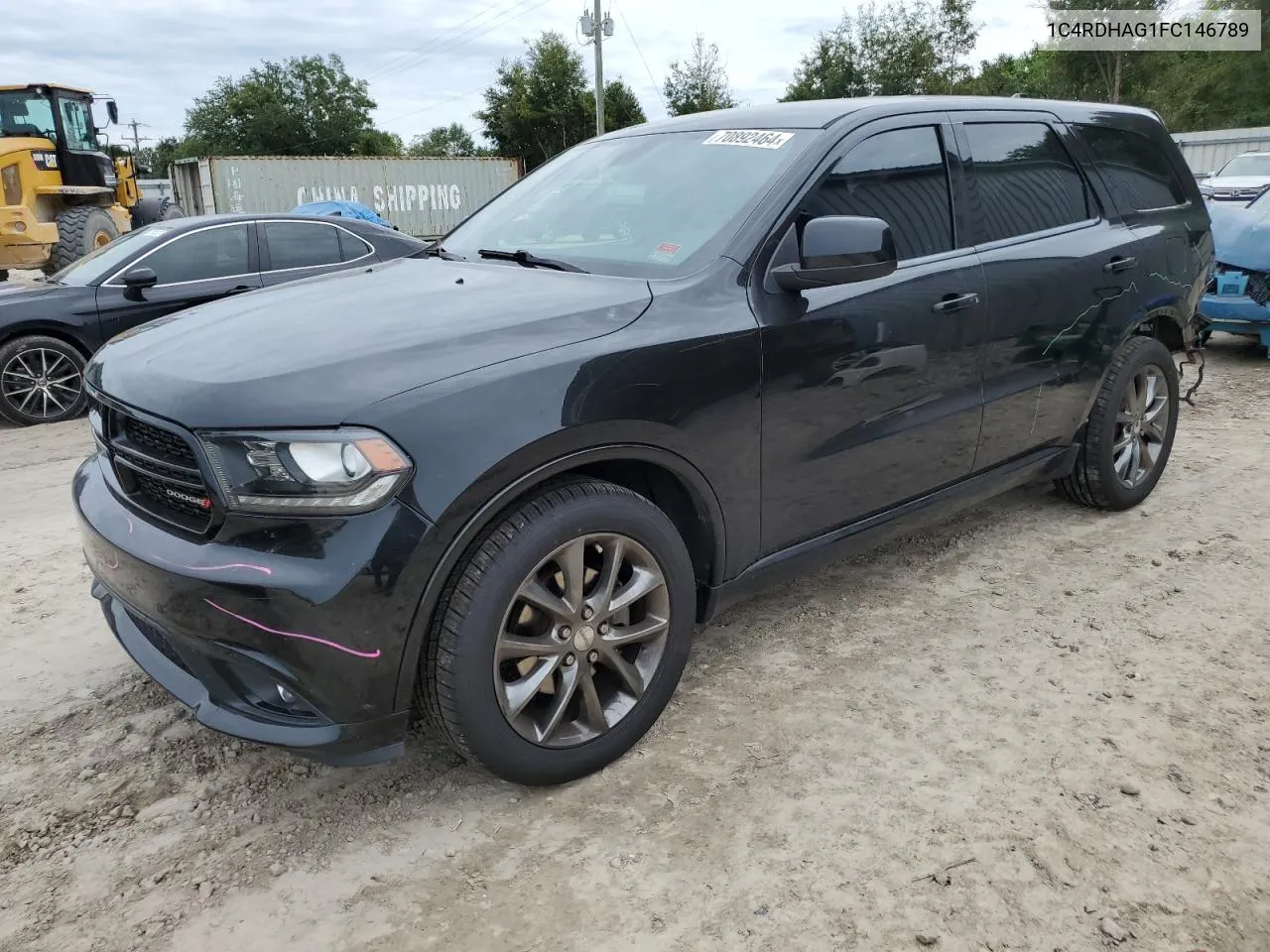 2015 Dodge Durango Sxt VIN: 1C4RDHAG1FC146789 Lot: 70892464