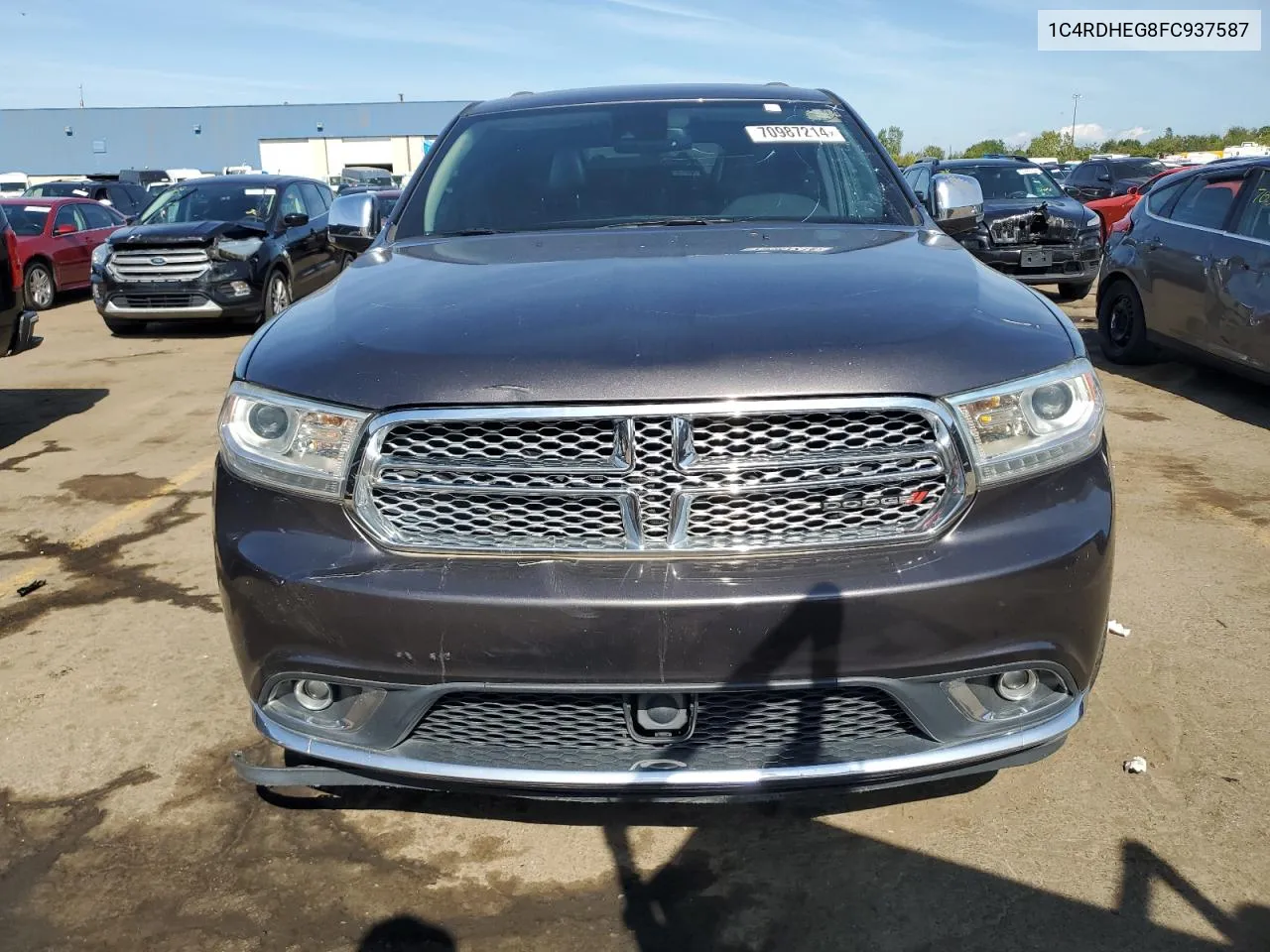 2015 Dodge Durango Citadel VIN: 1C4RDHEG8FC937587 Lot: 70987214