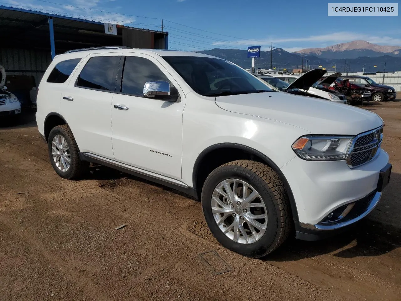 1C4RDJEG1FC110425 2015 Dodge Durango Citadel