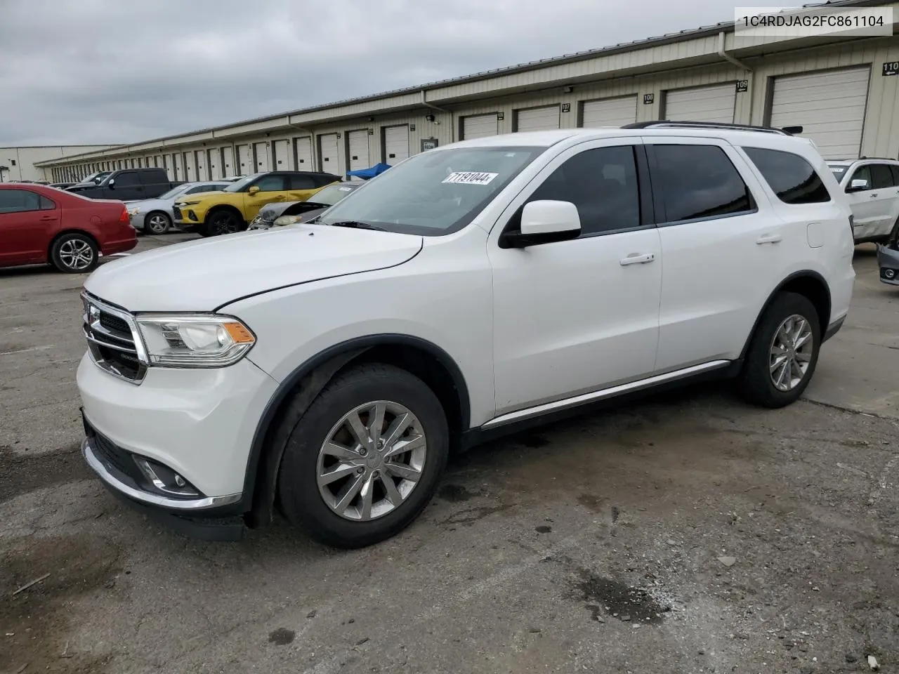 2015 Dodge Durango Sxt VIN: 1C4RDJAG2FC861104 Lot: 71191044