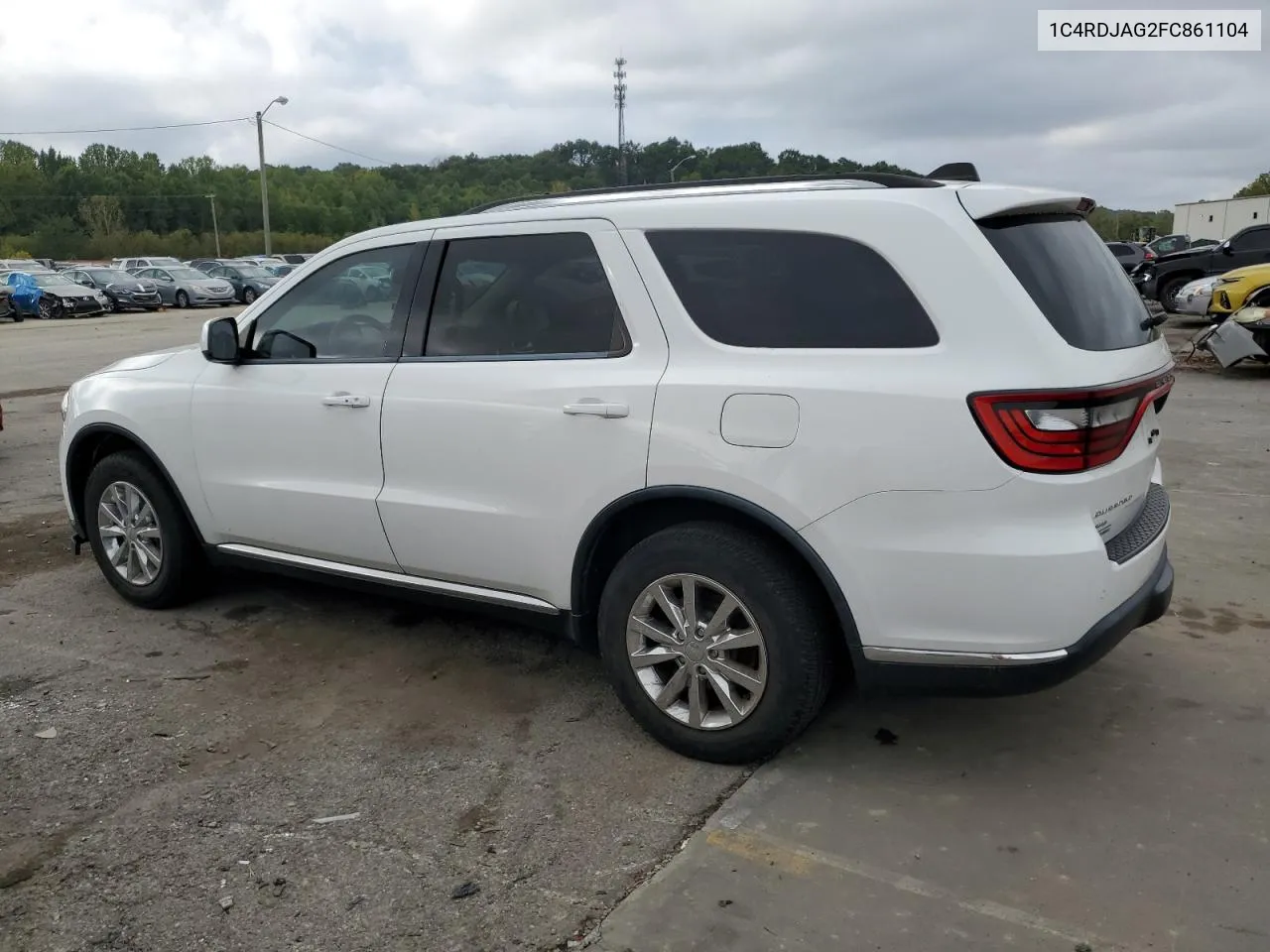 2015 Dodge Durango Sxt VIN: 1C4RDJAG2FC861104 Lot: 71191044