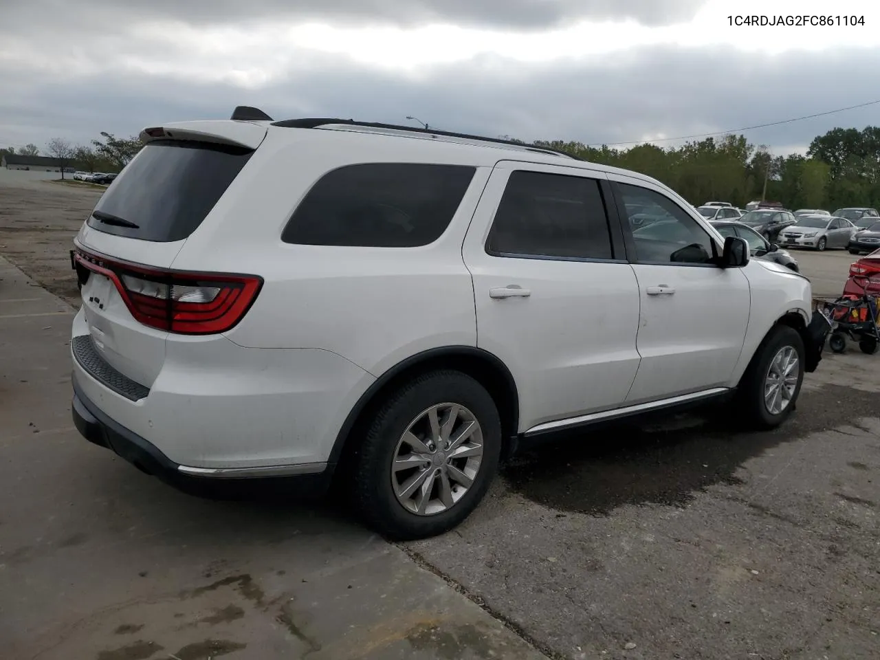 2015 Dodge Durango Sxt VIN: 1C4RDJAG2FC861104 Lot: 71191044