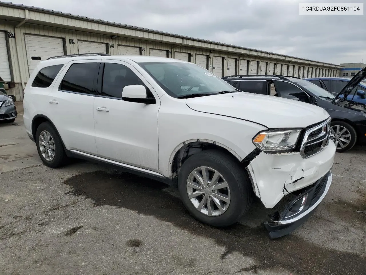 2015 Dodge Durango Sxt VIN: 1C4RDJAG2FC861104 Lot: 71191044