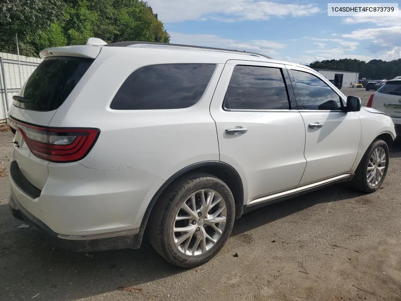 2015 Dodge Durango Citadel VIN: 1C4SDHET4FC873739 Lot: 71196544