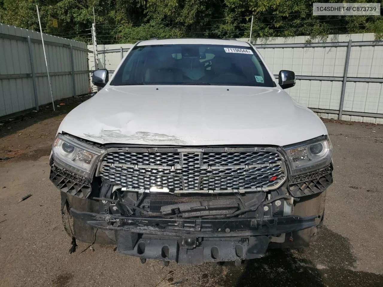 1C4SDHET4FC873739 2015 Dodge Durango Citadel