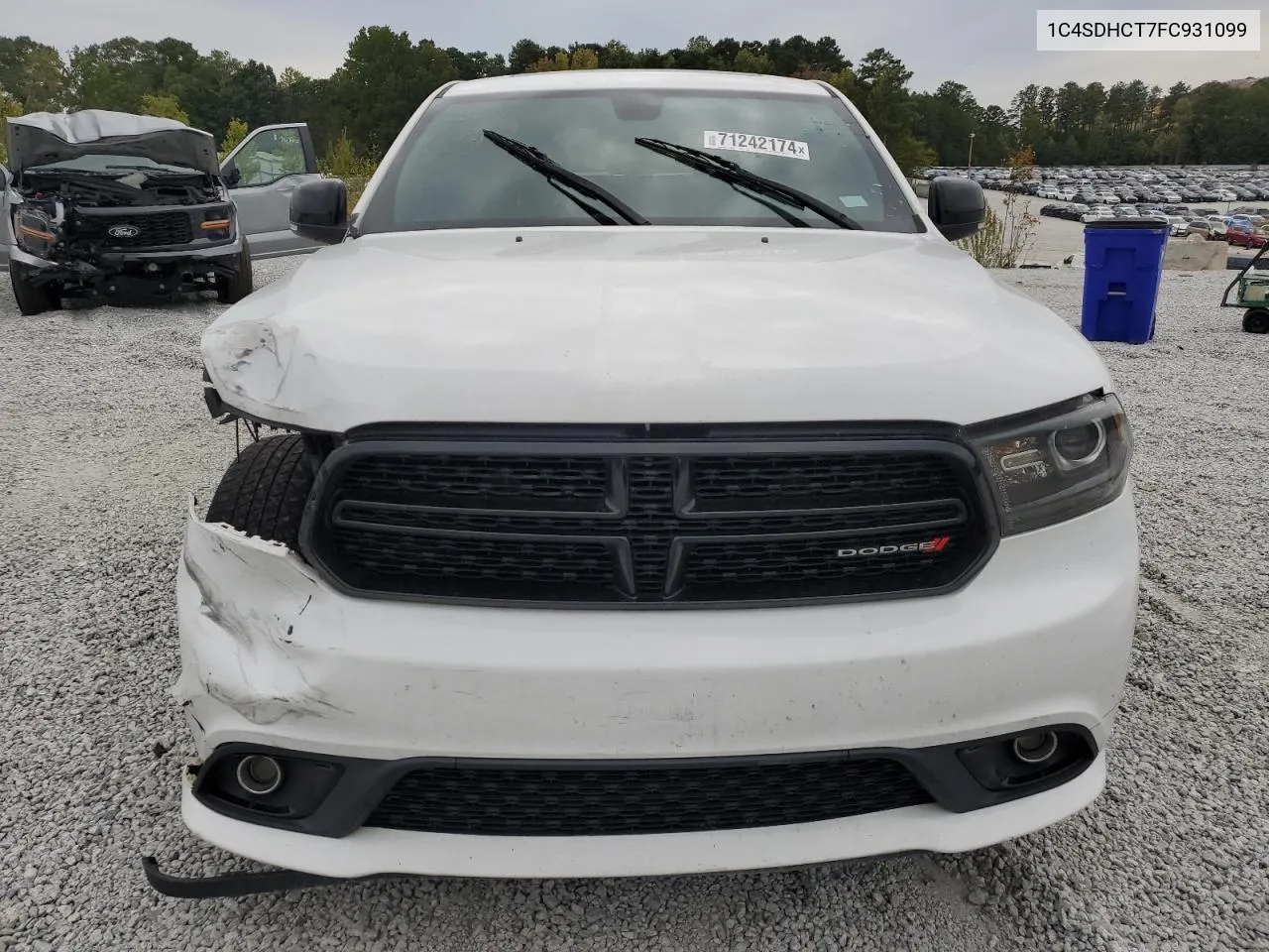 2015 Dodge Durango R/T VIN: 1C4SDHCT7FC931099 Lot: 71242174