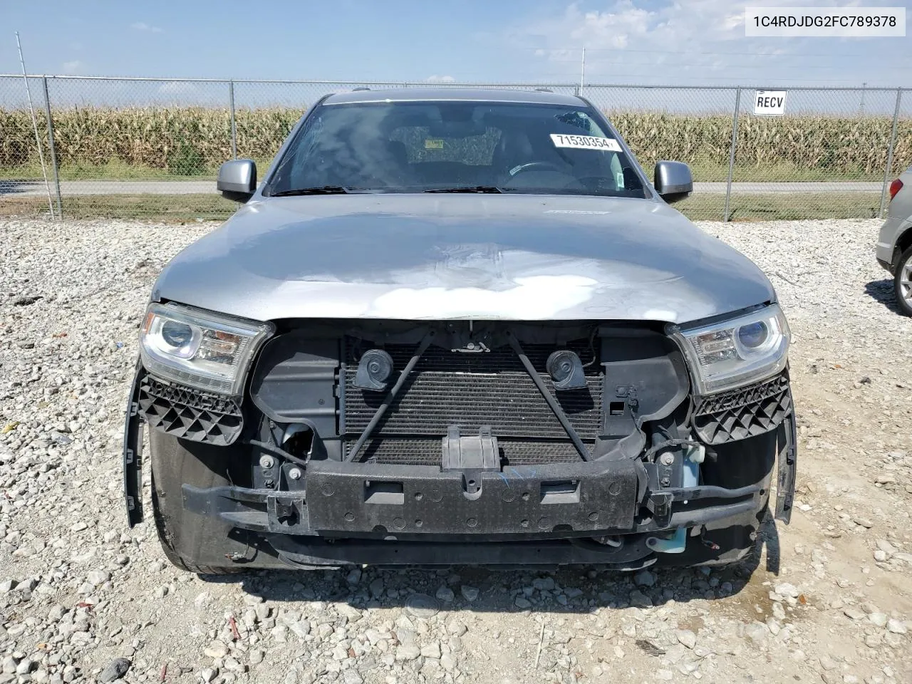 2015 Dodge Durango Limited VIN: 1C4RDJDG2FC789378 Lot: 71530354