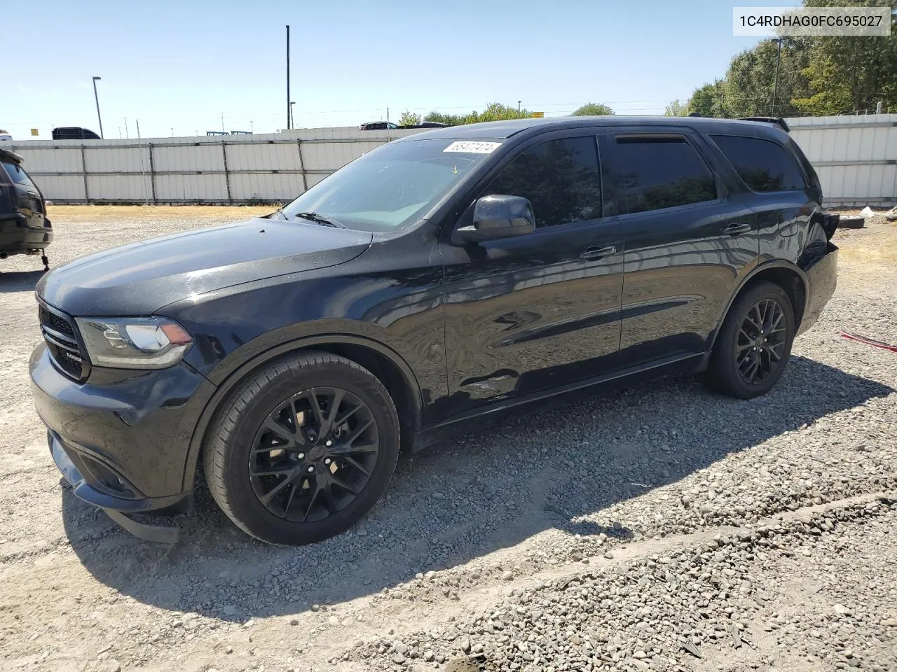 2015 Dodge Durango Sxt VIN: 1C4RDHAG0FC695027 Lot: 71676934