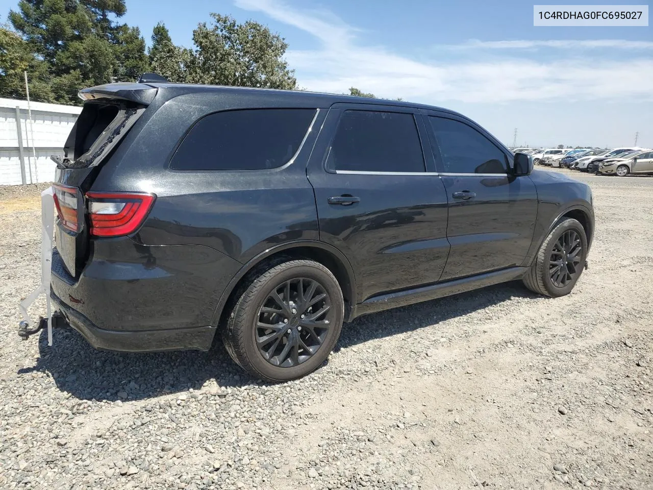 2015 Dodge Durango Sxt VIN: 1C4RDHAG0FC695027 Lot: 71676934