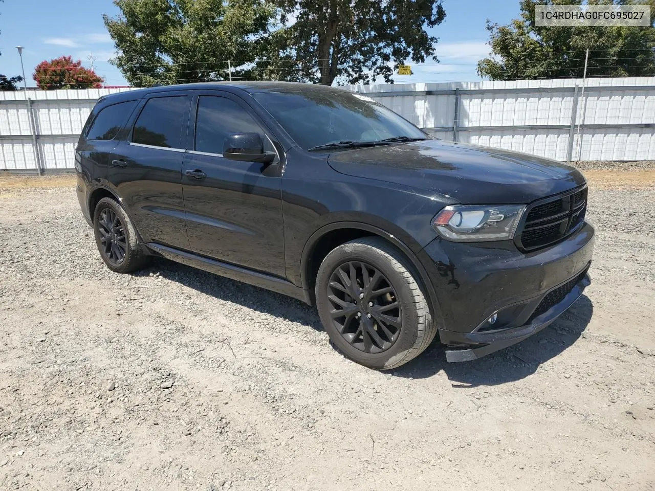 2015 Dodge Durango Sxt VIN: 1C4RDHAG0FC695027 Lot: 71676934