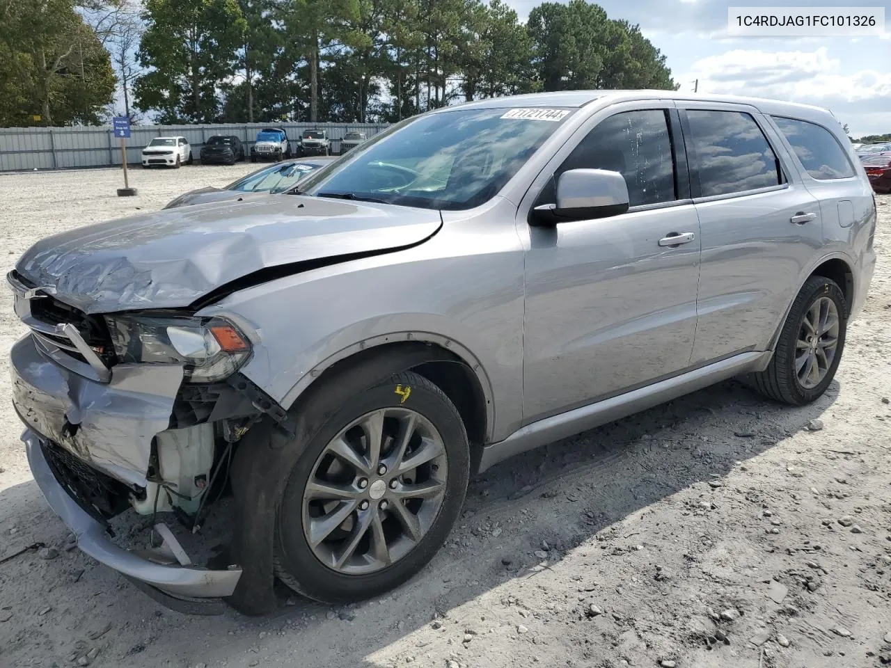 2015 Dodge Durango Sxt VIN: 1C4RDJAG1FC101326 Lot: 71721744