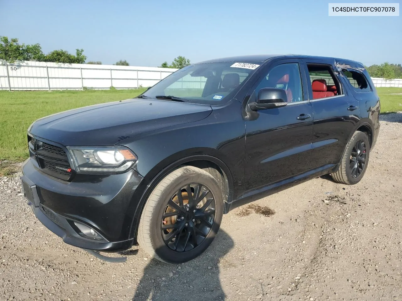 2015 Dodge Durango R/T VIN: 1C4SDHCT0FC907078 Lot: 71782724