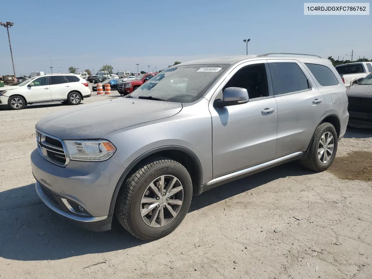 2015 Dodge Durango Limited VIN: 1C4RDJDGXFC786762 Lot: 71969094